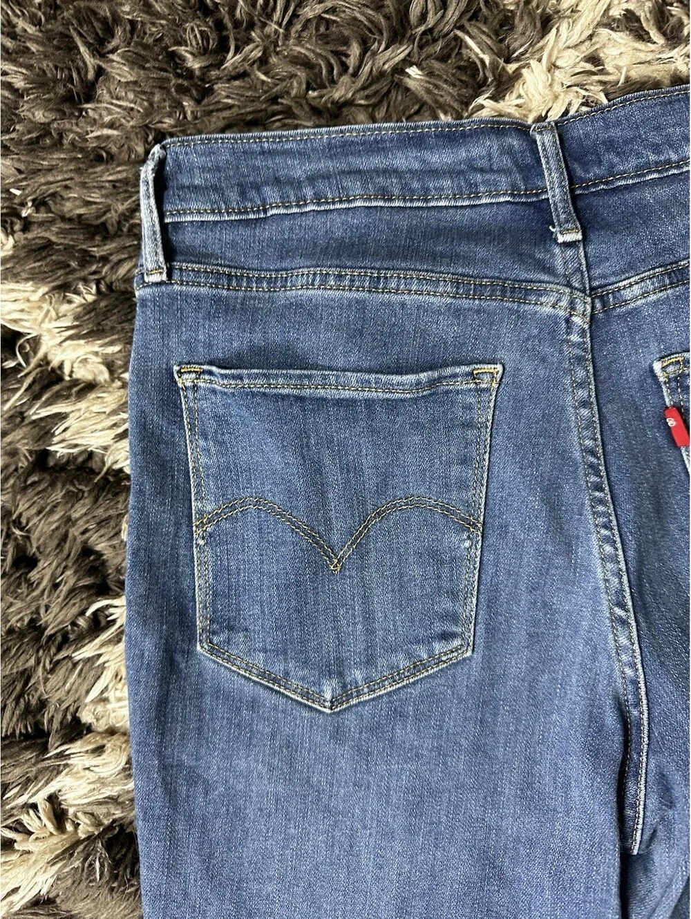 Levis 724 High Rise Straight Jeans Womens 29 Medium Wash Denim Stretch